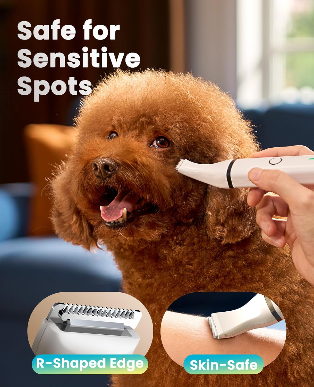 Oneisall rechargeable puppy grooming clippers with USB charging cord