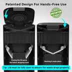 Zomisia pet waste bin with integrated scooper storage