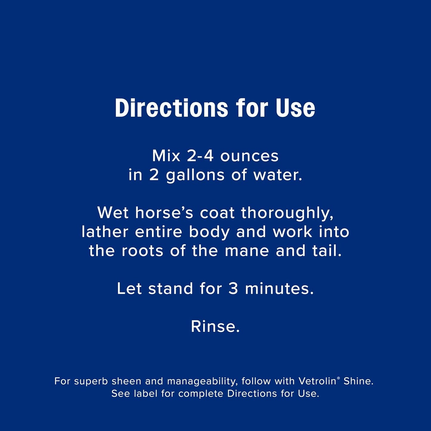 Farnam Vetrolin Bath, Ultra-Hydrating Argan Oil Conditioning Shampoo, Enhances Shine, Soothes Dry Skin, for Horses and Dogs, 64 oz. - Image 8