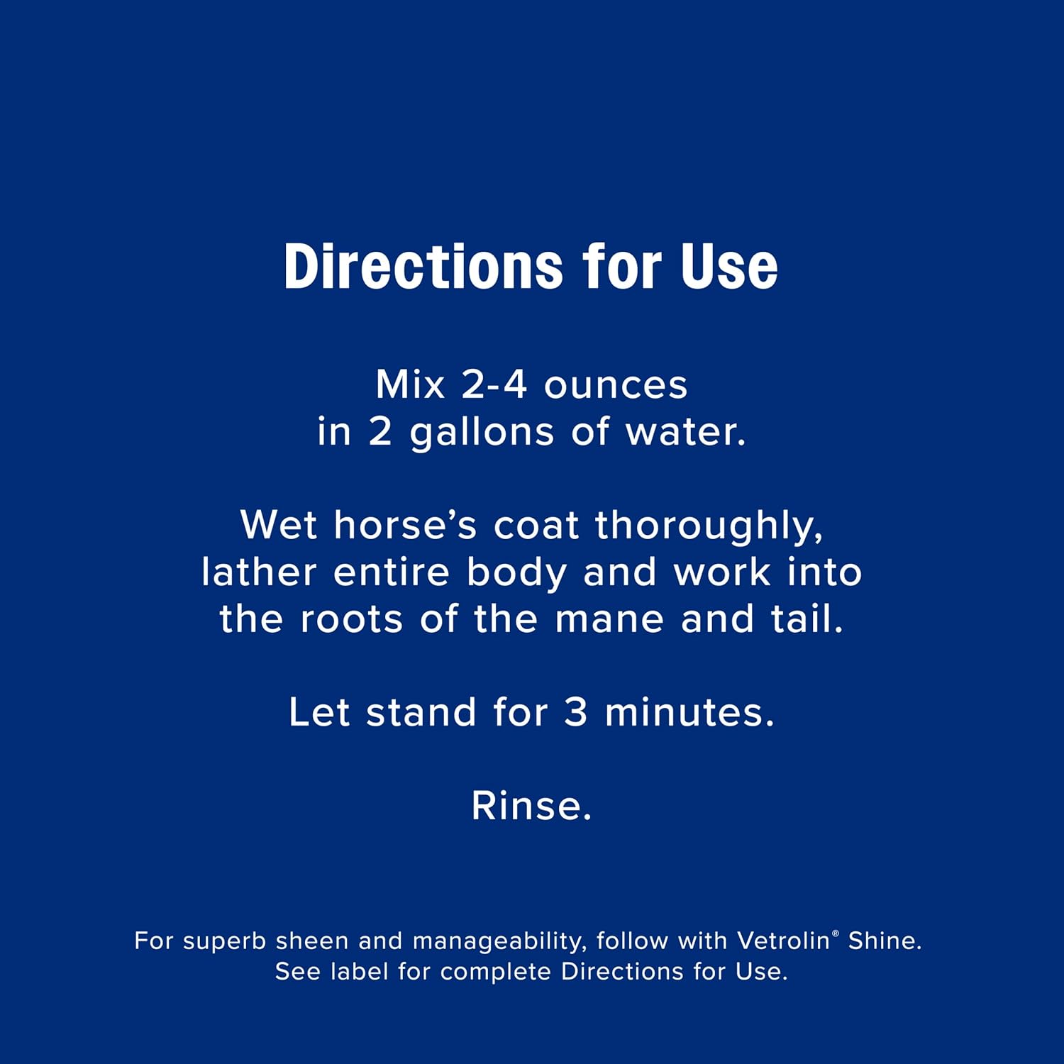 Farnam Vetrolin Bath, Ultra-Hydrating Argan Oil Conditioning Shampoo, Enhances Shine, Soothes Dry Skin, for Horses and Dogs, 64 oz. - Image 8
