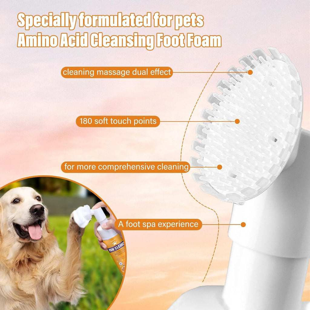 GJYC PET foaming cleanser bottle and brush applicator