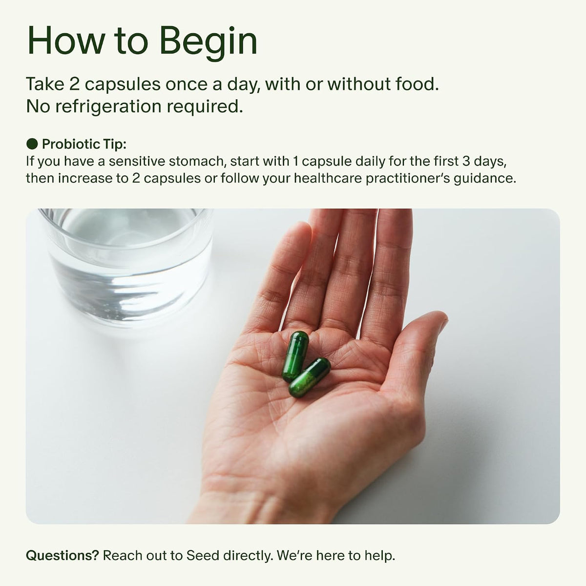 Seed DS-01 Daily Synbiotic ingredient breakdown graphic