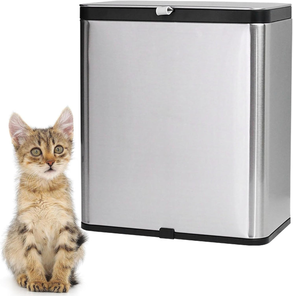 Kathson stainless steel cat litter scoop holder front view