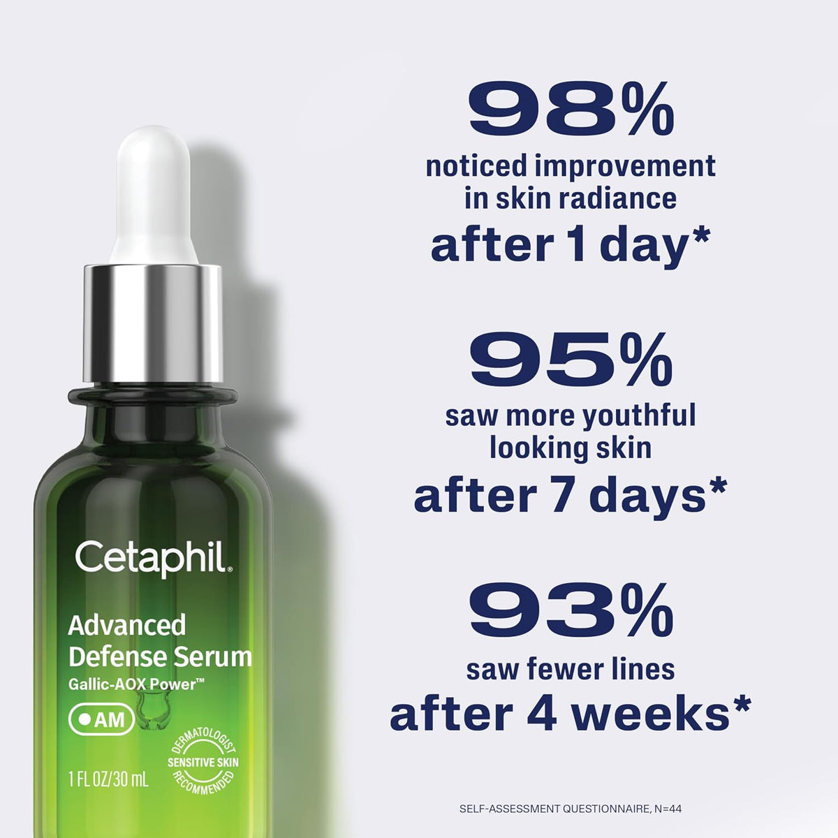 Cetaphil Advanced Defence AM Face Serum packaging box back