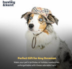 Huxley & Kent Pet Hat - Fun Hat for Dogs & Cats - Cute, Comfortable and Fun - SnugFit Strings for Best Fit - Bucket Hat High Street Plaid, Medium - Image 9