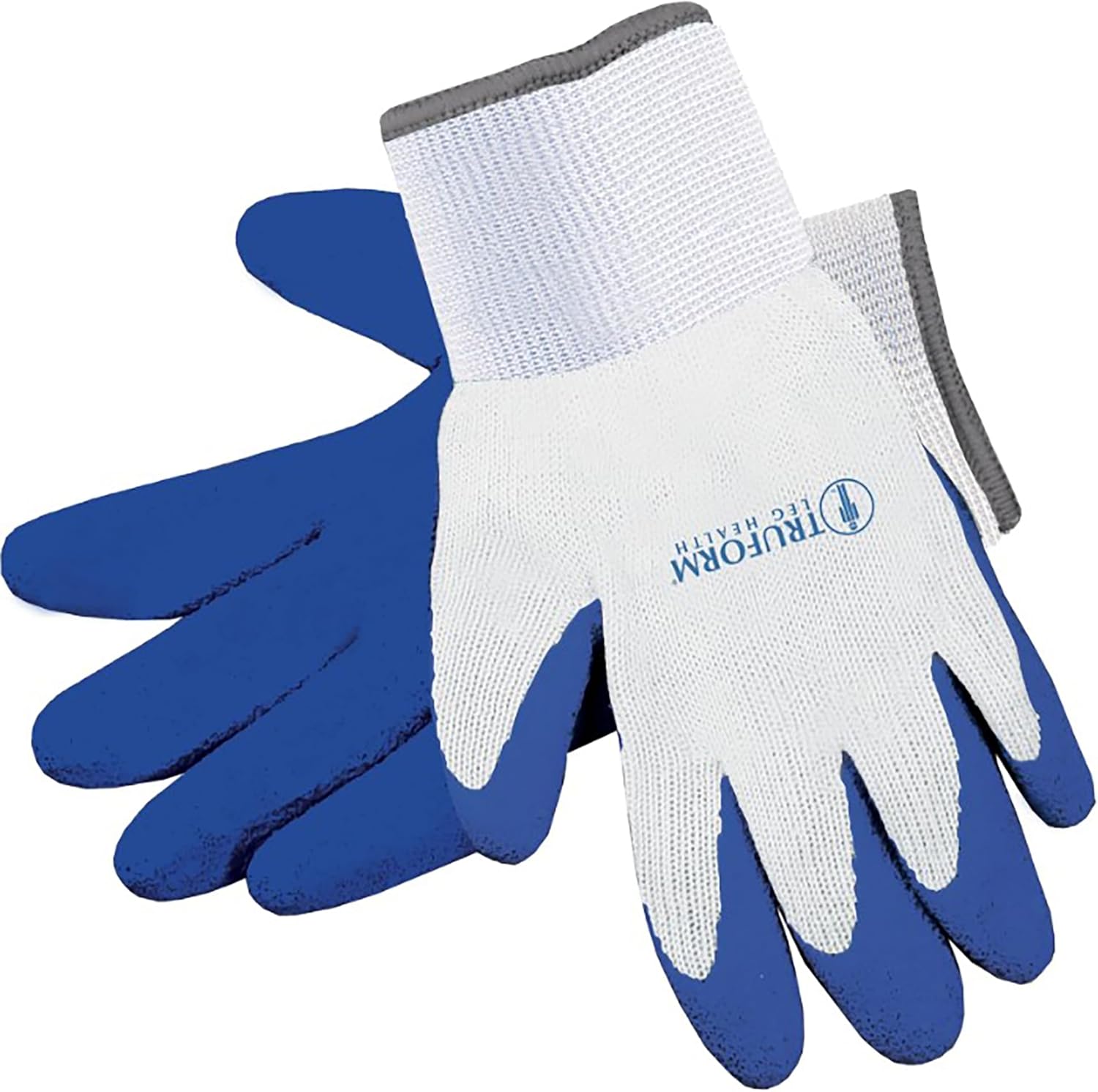 Truform Donning Gloves for compression stockings front view showing textured grip