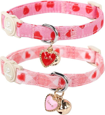 Cat Collar, 2Pack Summer Kitten Collars-Cute Blueberry and Peach Pendants-Breakaway Kitty Collars,Cat Collar with Bell, for Girl & Boy Cats - Image 11