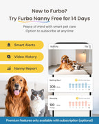 Furbo Mini 360 degrees 2K QHD Pet Camera: Basic See, Talk & Toss Features, No AI Alerts, No Subscription Required, Dog & Cat Rotating Treat Dispenser w/Phone App, Smart Indoor Cam, 2-Way Audio & Night Vision - Image 9