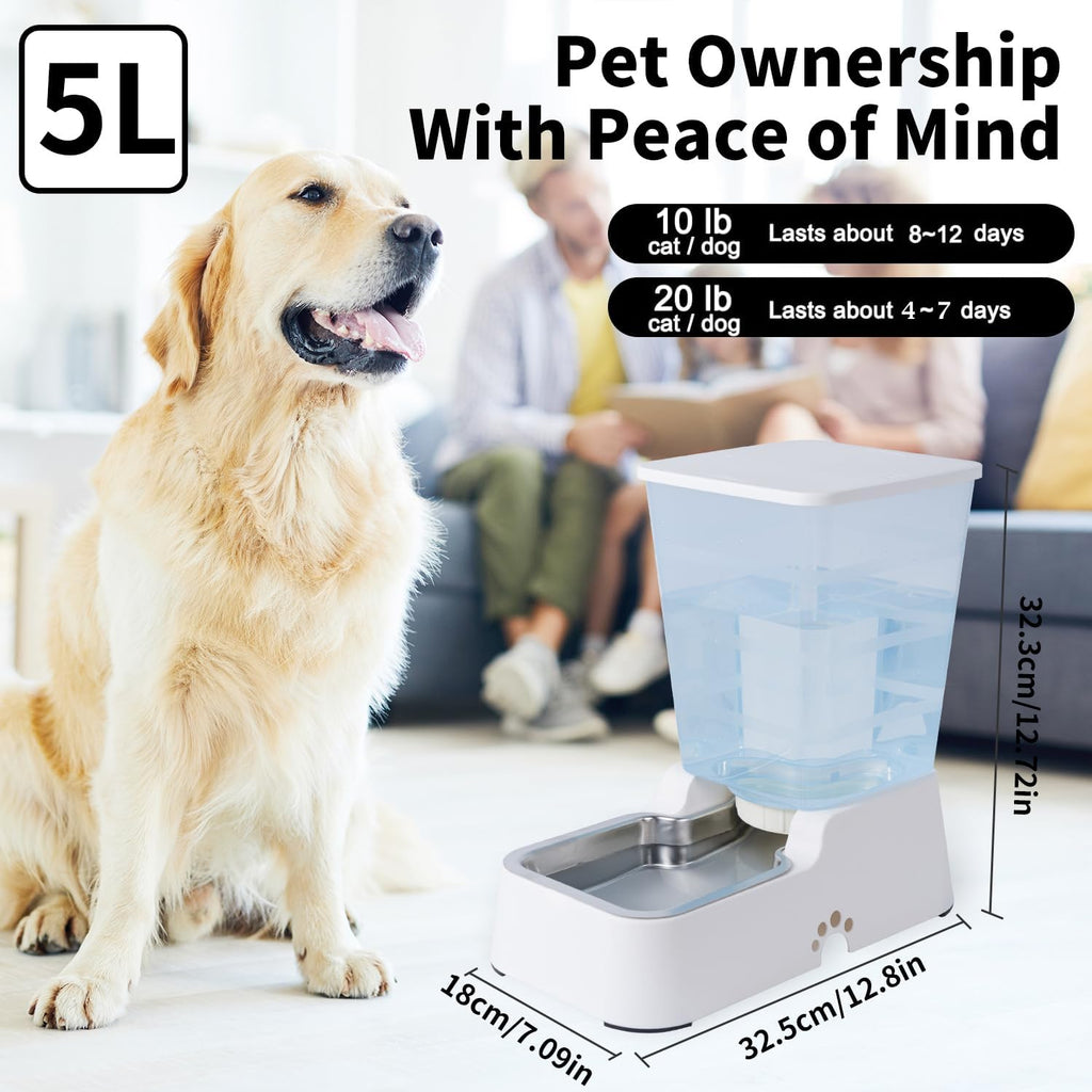 Meikuler large capacity pet water station showing non-skid rubber feet on the bottom