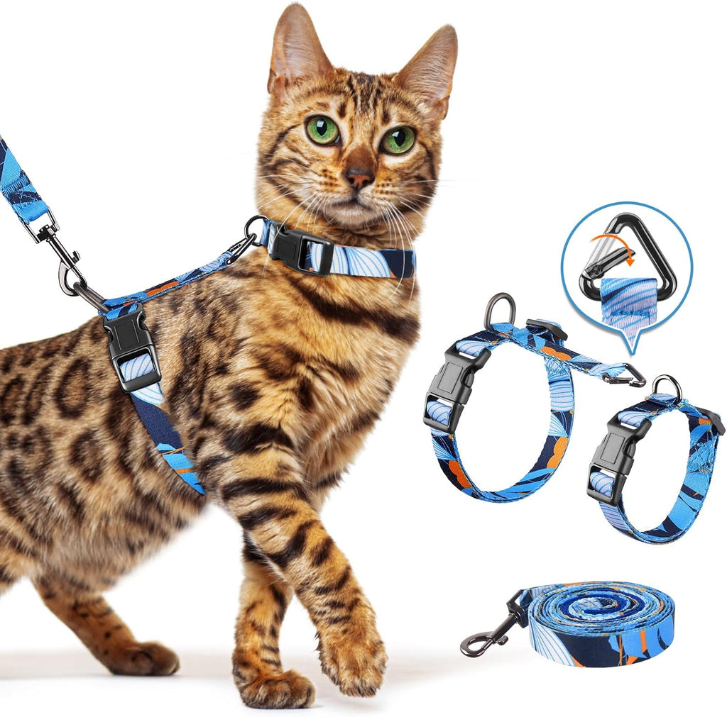 Halypet Cat Harness and Leash Set, 3-in-1 Adjustable & Lightweight, Escape-Proof, Comfortable Soft Kitten Harness for Large Cats, Safe, Easy to Wear, Outdoor Walking Travel - Image 11