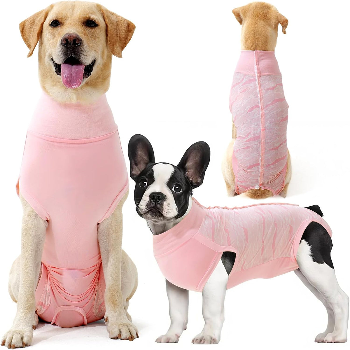 Dotoner Dog Surgery Recovery Suit Dog Suit for Male Female Neuter Anti-Lick Abdominal Wounds Bite Protective Outfit Alternative E-Collar & Cone Breathable Spay Suit for Medium Large Dogs - Image 9