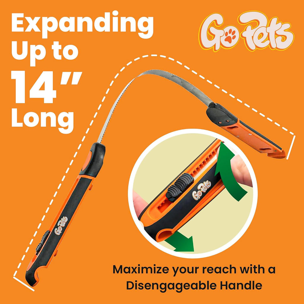 GoPets 14-inch comb rake used on dog fur coat