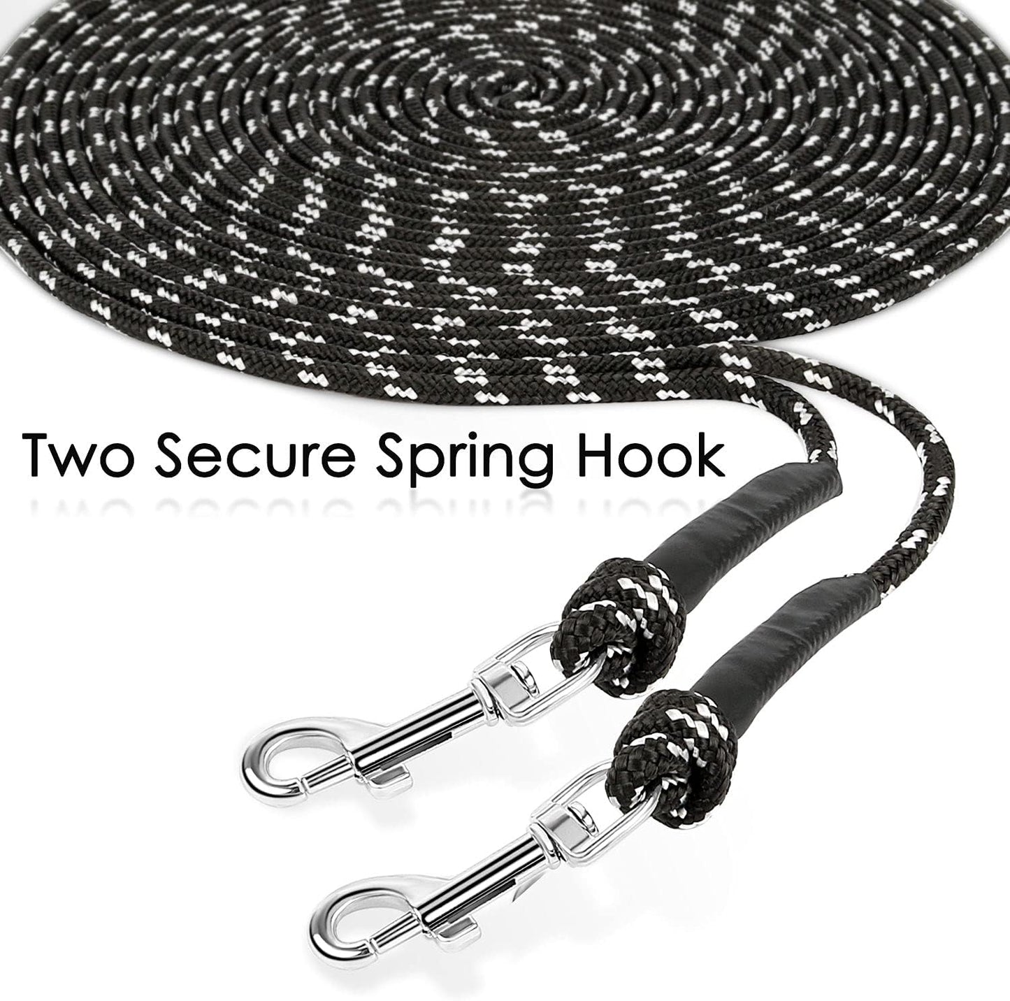Small animal wearing harness with Rypet long lead
