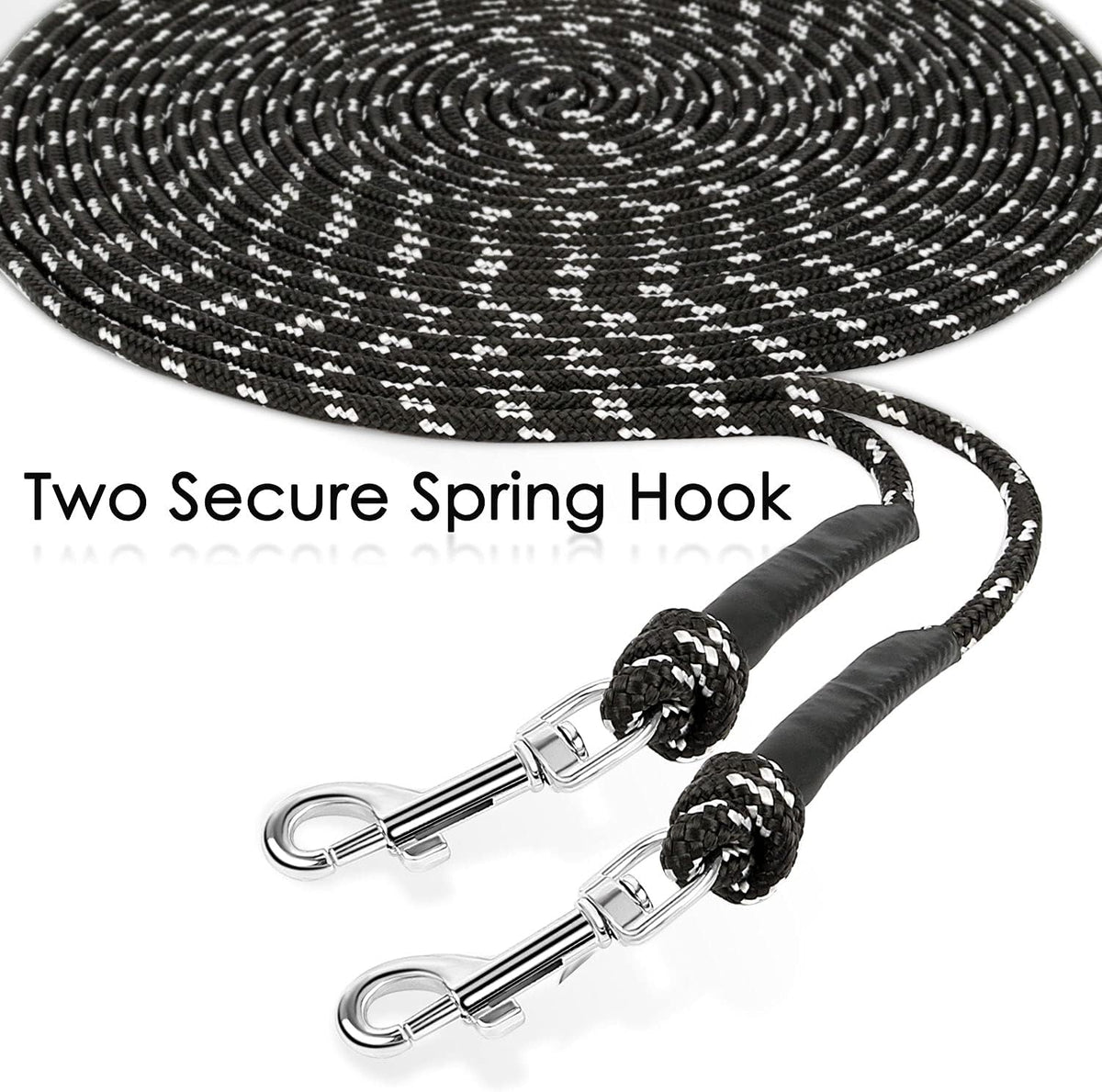 Small animal wearing harness with Rypet long lead