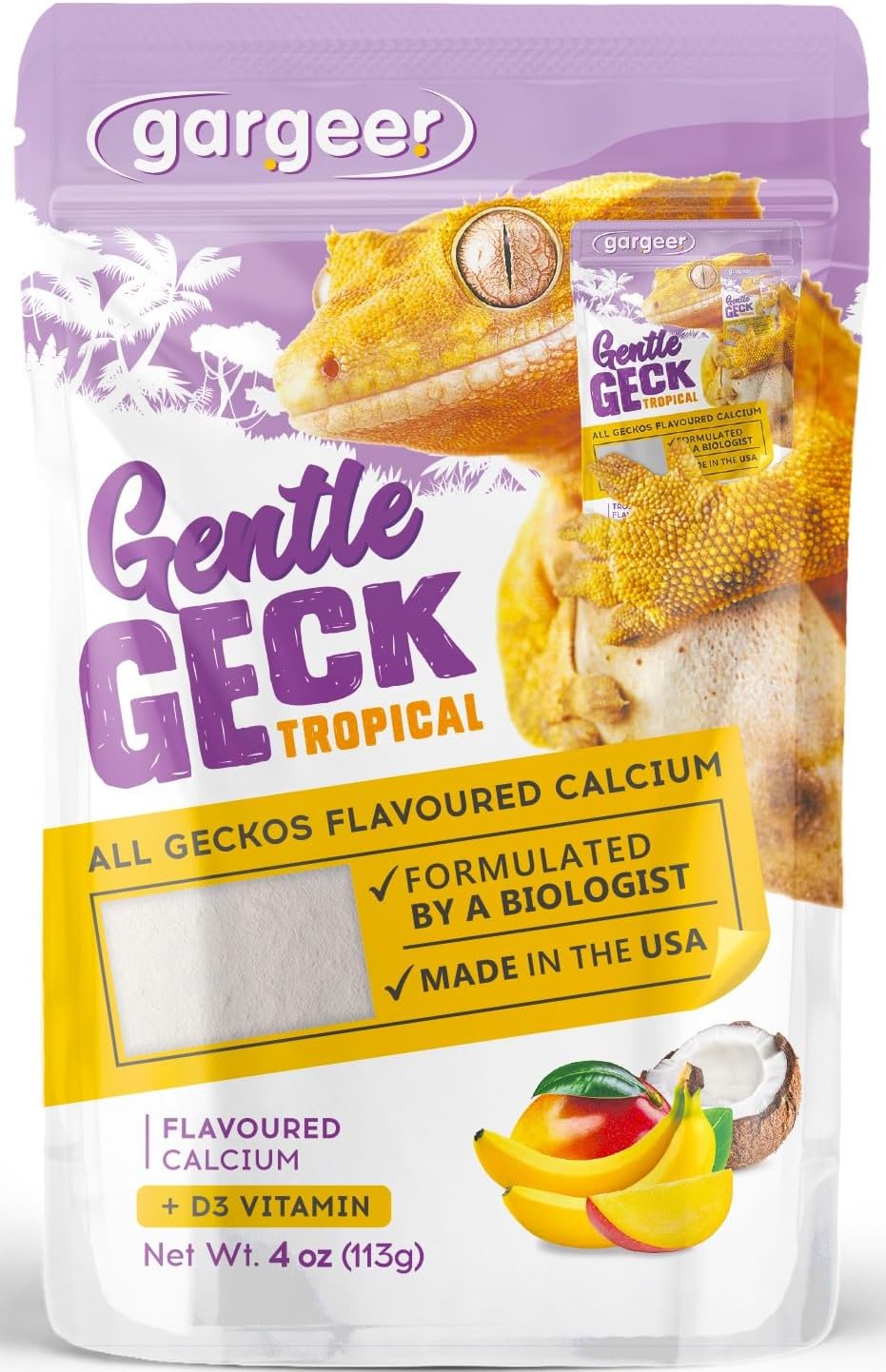 Gargeer 4 ounce calcium powder with Vitamin D3 for healthy bones