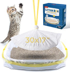 Large sized litter pan liner fully expanded