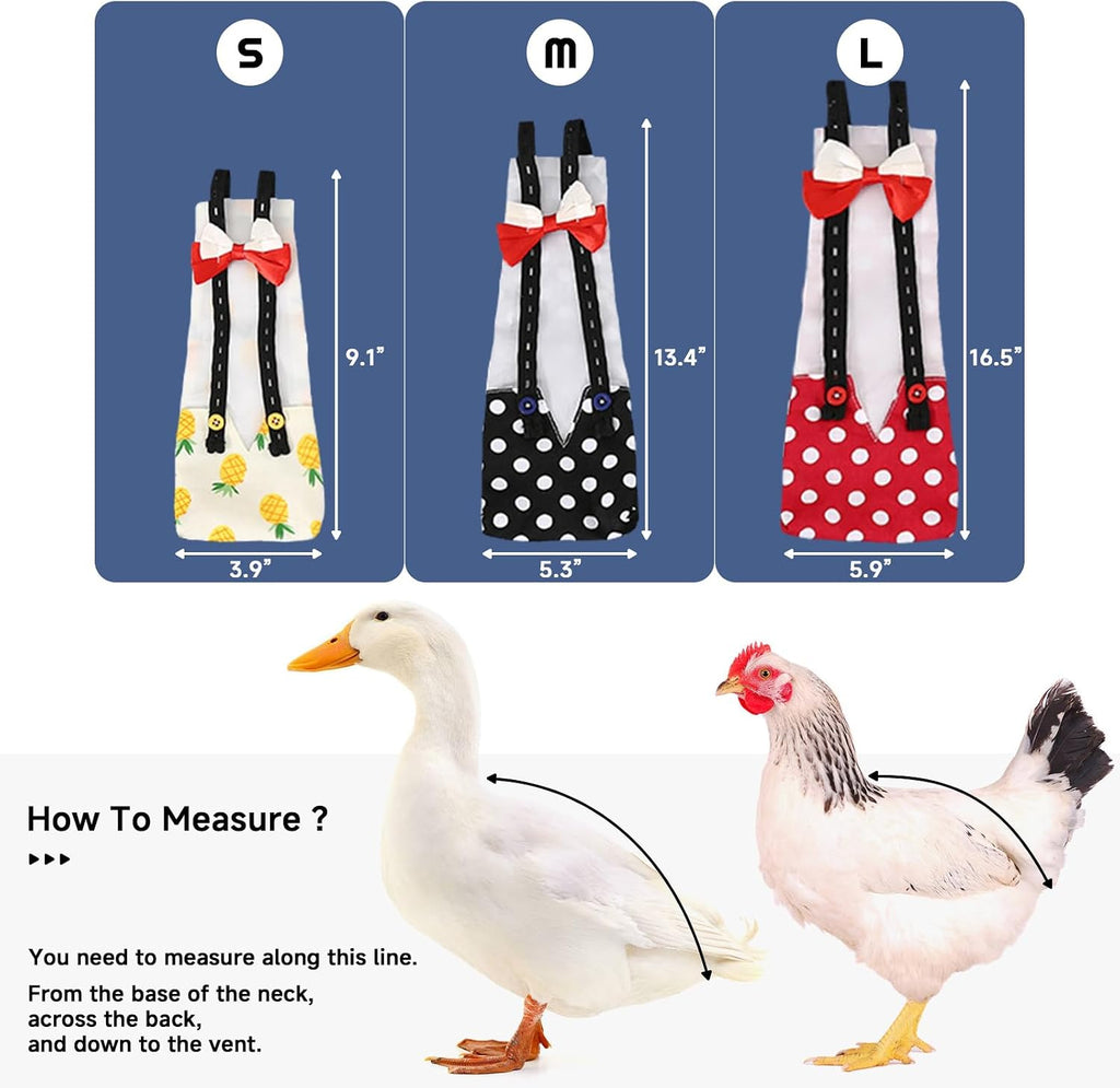 QBLEEV poultry cloth medium size showing inner waterproof pocket