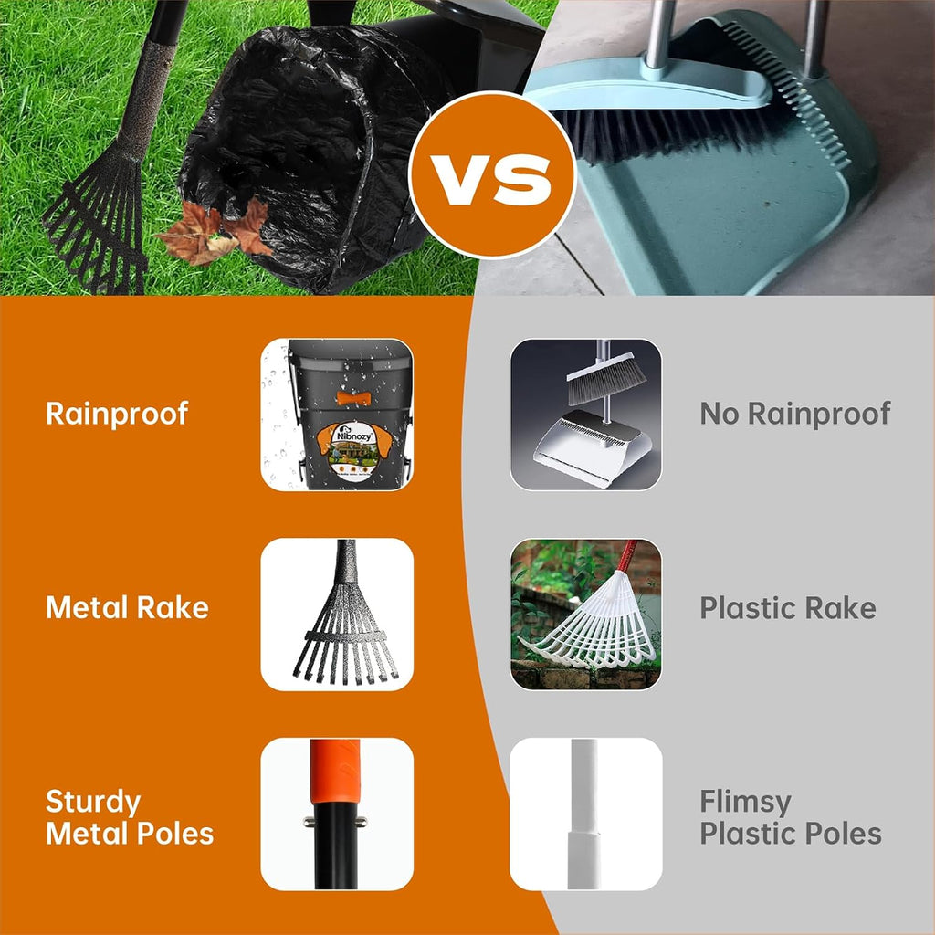 Nibnozy pet waste management system highlighting the large capacity storage bin components.