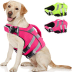 Kuoser Dog Life Jacket with Reflective Stripes, Dog Life Vest for Swimming Boating, Adjustable Pet Lifejackets with High Flotation, Doggie Swimsuit for Small Medium Large Dogs - Image 11