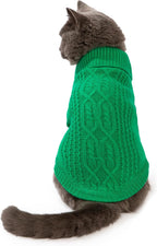 Stretchy Cat Sweater - 17 Colors & 6 Sizes | Snug Winter-Ready Knit for Boy/Girl Cats & Kittens(Maple Leaf Red, Small) - Image 12