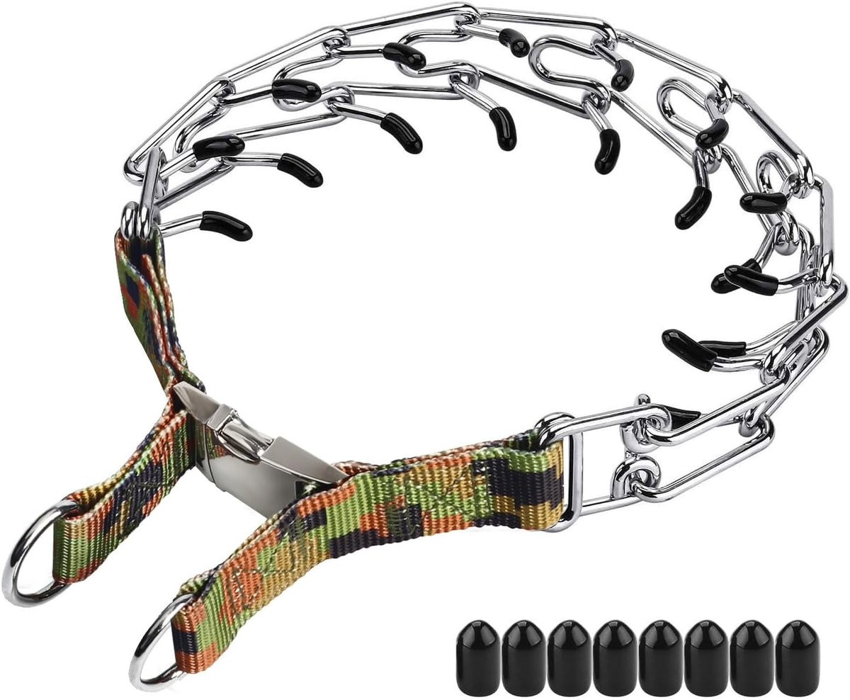 Prong Collars for Dogs, No Pull Dog Collar, Dog Training Collar for Large Medium Small Dogs, Stainless Steel Adjustable with Comfort Rubber Tips (Large, 4.0mm, 23.6-Inch) - Image 12