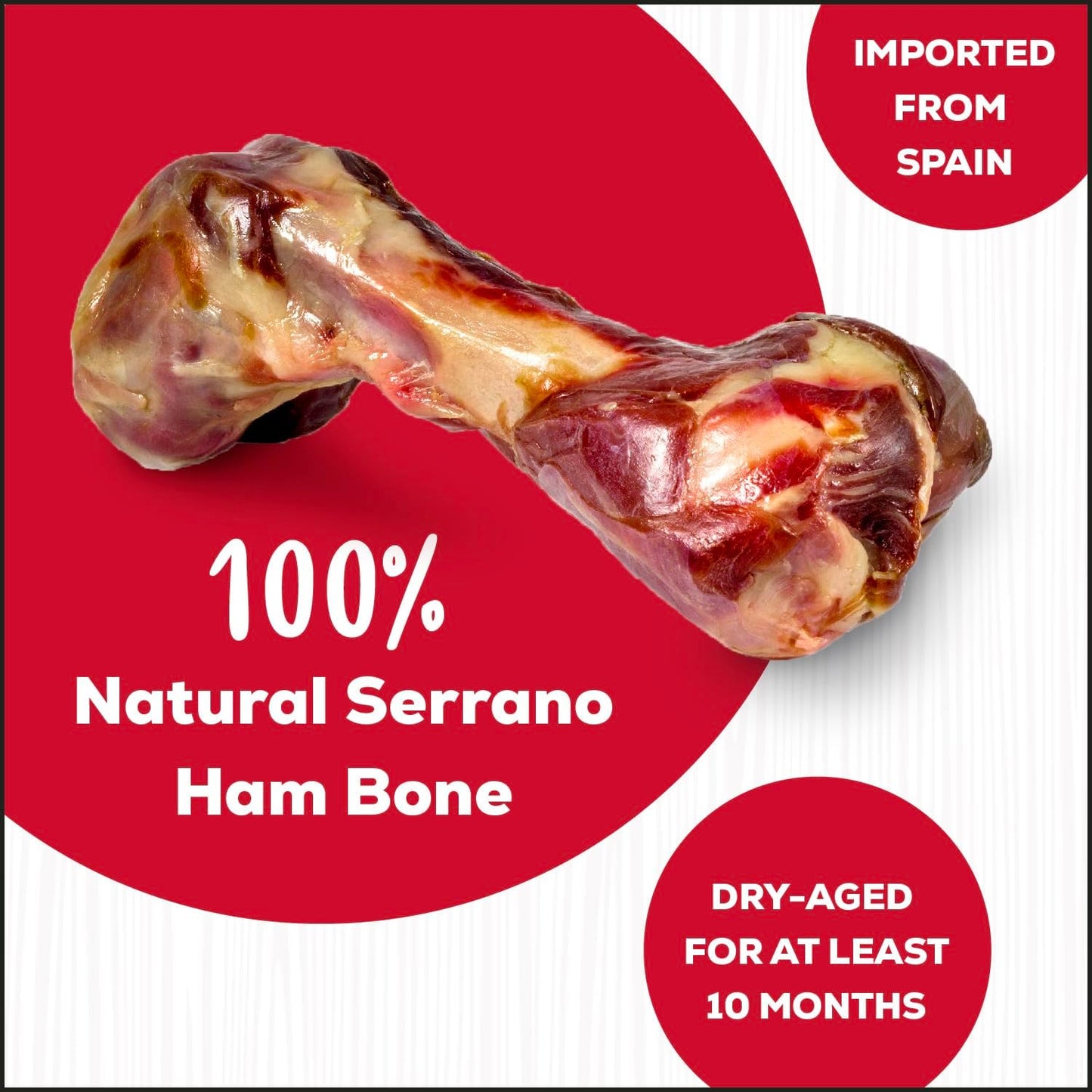 Country Kitchen natural dry aged pork bone for medium dogs