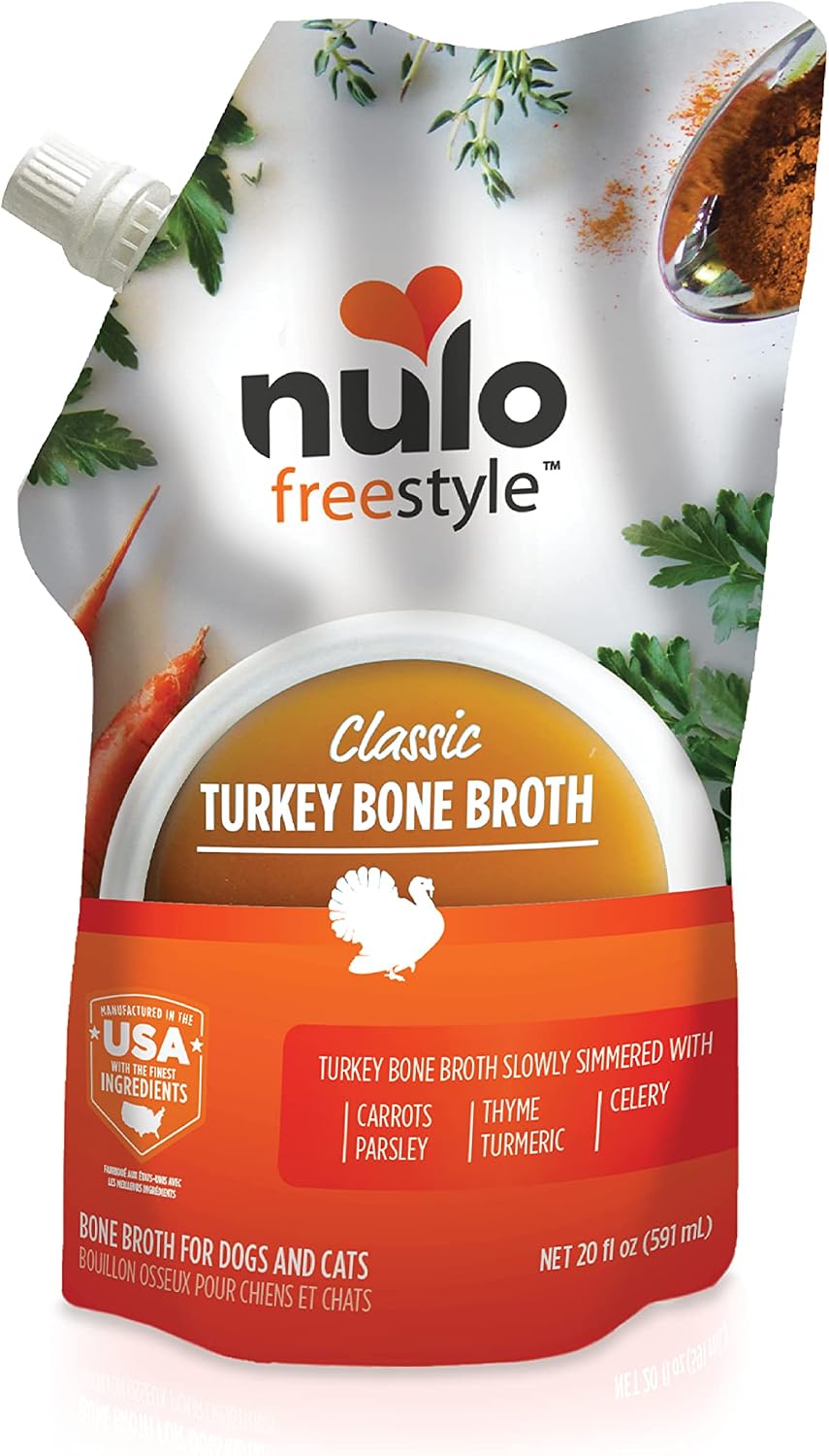 Nulo Freestyle Bone Broth, Premium Food Topper for Cats and Dogs, with Collagen and Chondroitin Sulfate to Help Boost The Quality of Your Pet's Coat and Skin, 20 FL Oz Pouch - Image 14