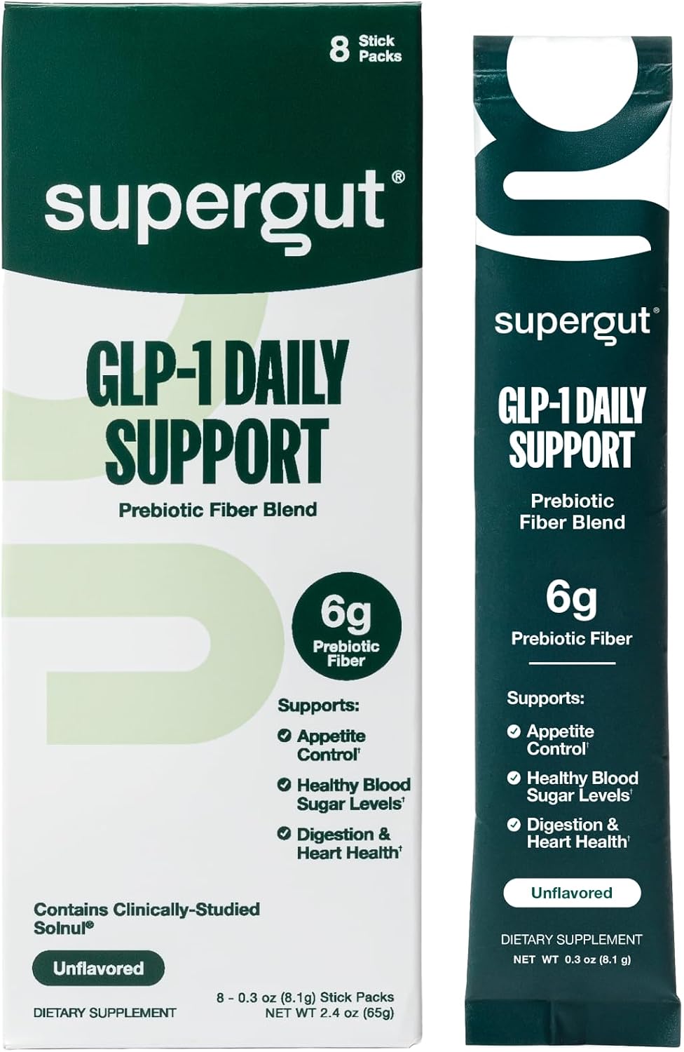 Supergut GLP1 Daily Support High Fiber Supplement Powder, 20 Servings - Image 13