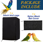 Mieuxlley blackout pet cage cover folded to show texture and thickness