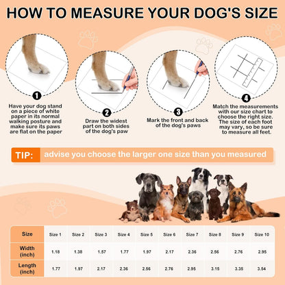 Full set of four Ugrasea pink dog boots for paw protection