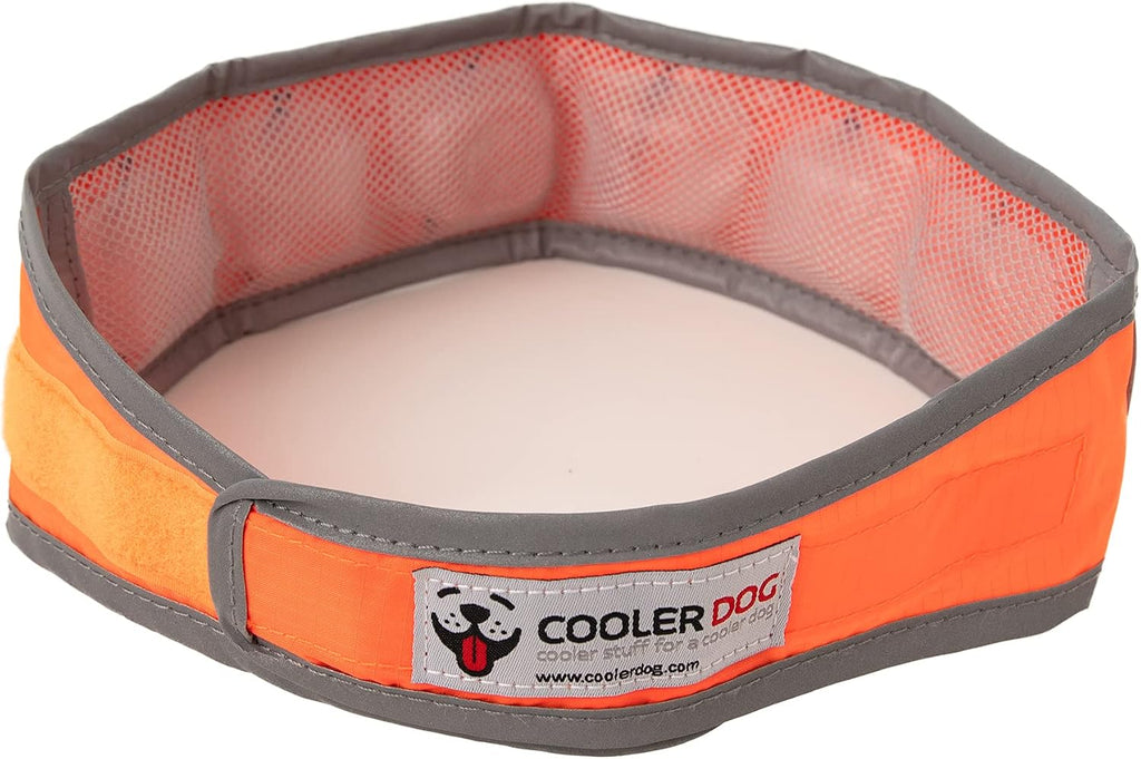 CoolerDog re-freezable ice collar for large dogs side perspective