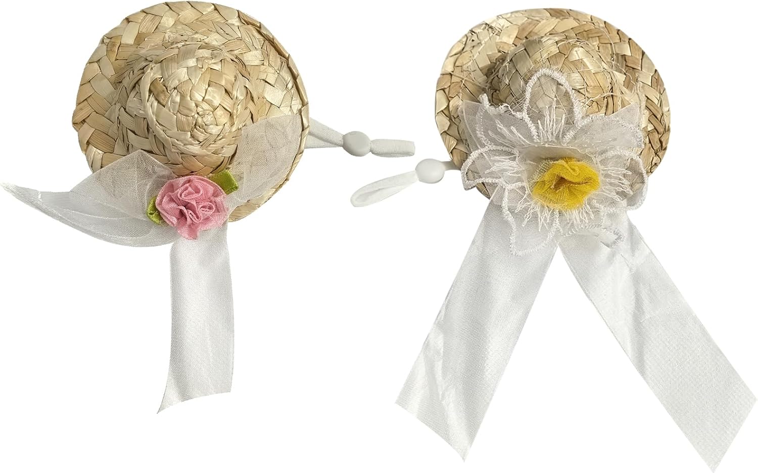 Three pack funny chicken costume hats with elastic chin straps