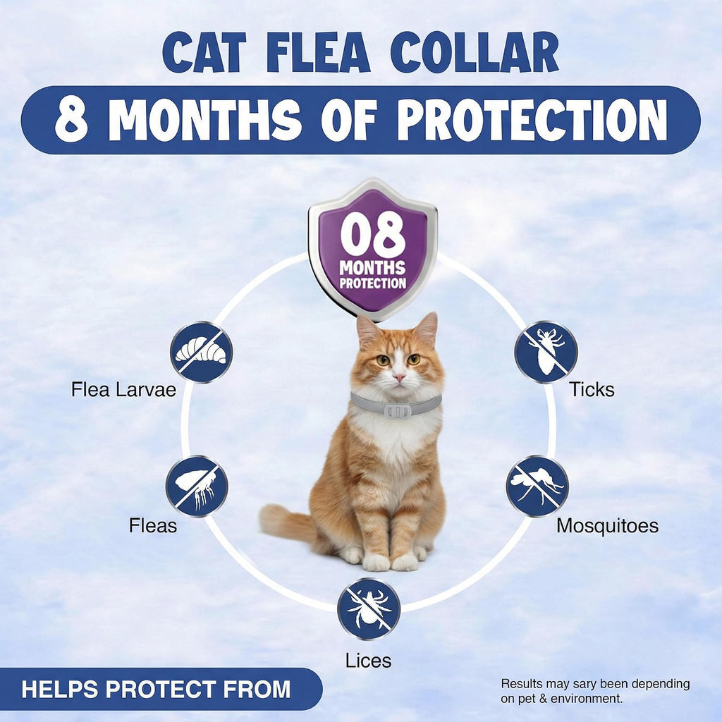 Monipgu flea collar included flea comb and tick removal tools