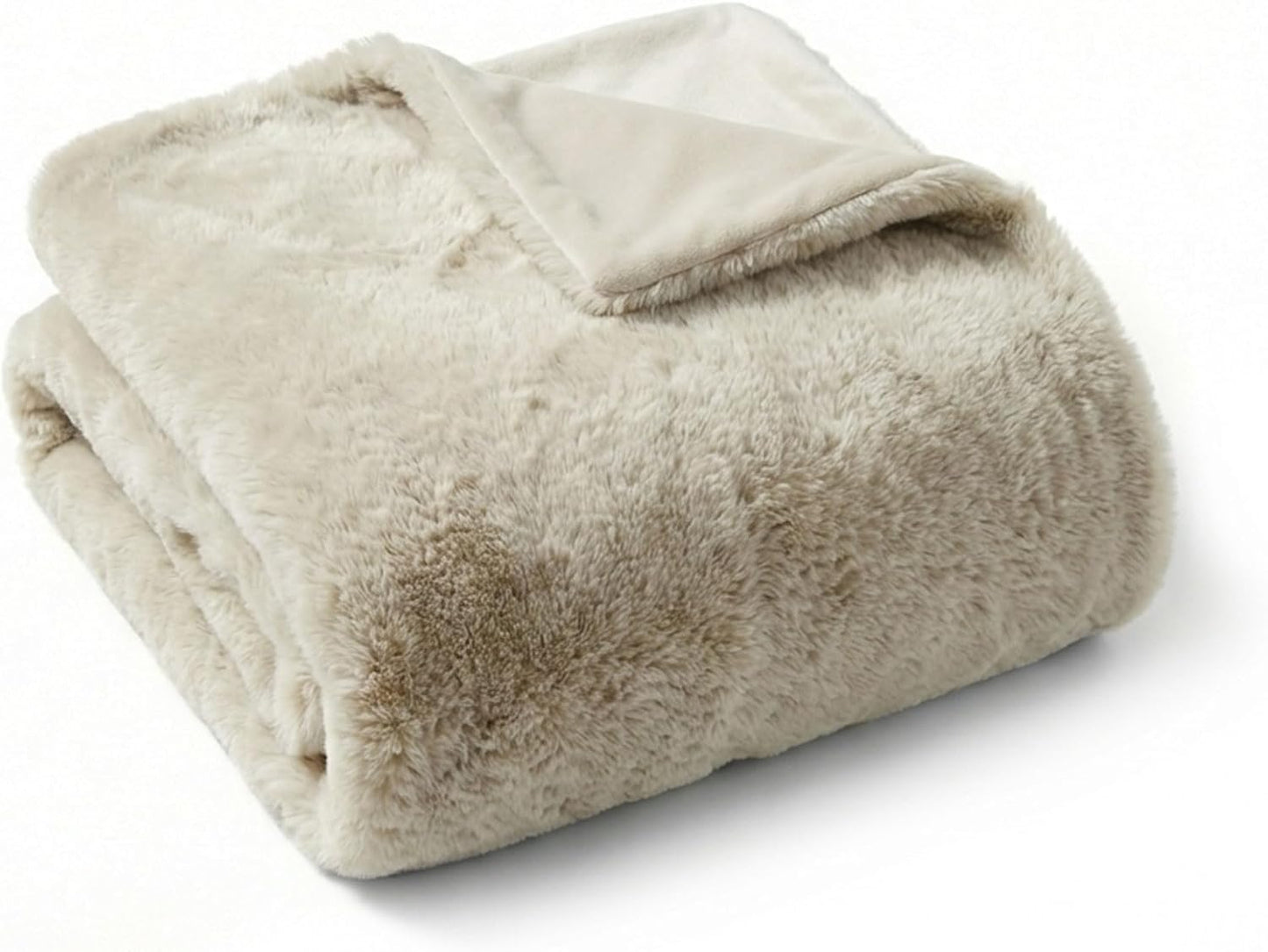 4 Cats & Dogs Leak Resistant Mini Faux Fur Throw, Soft European Faux Fur Pet Blanket, Velvet Backing, 40 x 30 Inch Cozy Furniture Protector for Pets, Machine Washable (Taupe) - Image 14