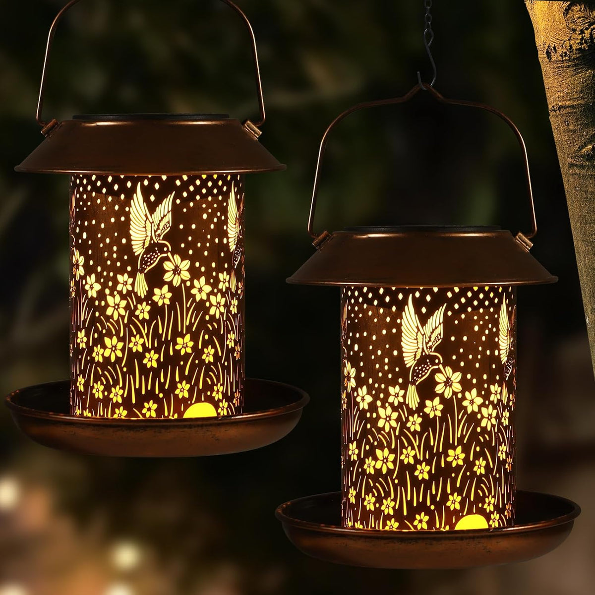 Bigfoot Bird Feeders for Outdoor Solar Lantern Outdoor Waterproof Hanging - Image 11
