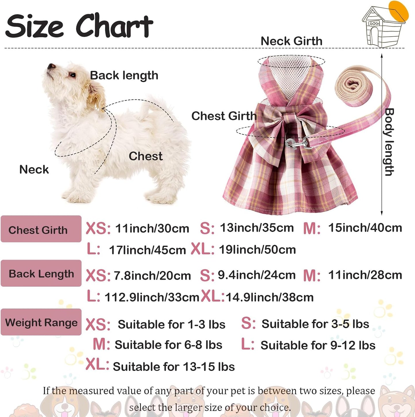 Premium dark color plaid pet apparel outfit showing back button closure design.