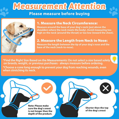 Transparent comfortable puppy elizabethan protective circle for wound healing.
