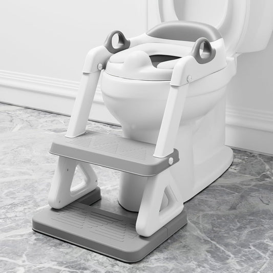 Wiifo Potty Training Seat With Step Stool Ladder front view toddler toilet trainer
