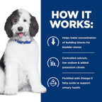 Premium chicken flavor clinical nutrition dog food close up shot.