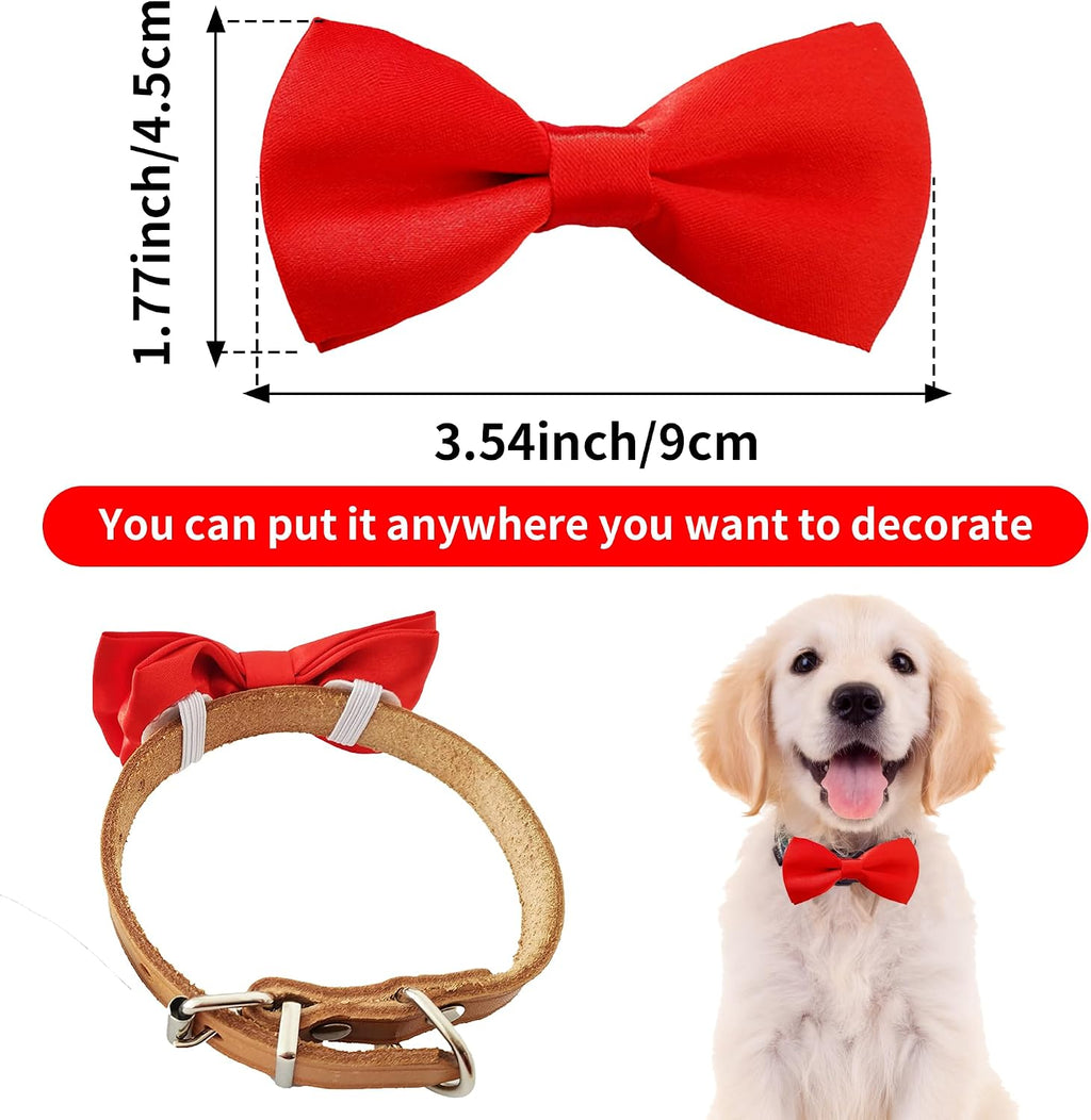 PET SHOW pet collar charms displaying red and blue sliding bowties