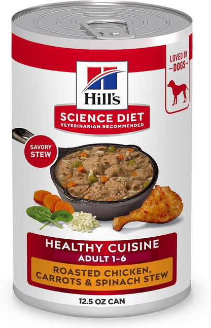 Hill's Science Diet Adult 1-6 Healthy Cuisine Wet Dog Food Variety Pack, Chicken & Beef, 12.5 oz. Cans, 12-Pack - Image 11