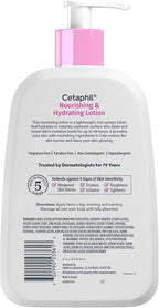 Cetaphil Nourishing Body Lotion, Hyaluronic Acid, Dry Skin, 16oz - Image 9