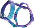 Spark Paws No Pull Dog Harness front view featuring 90s Retro gradient design