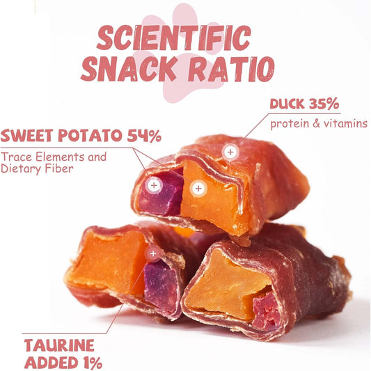 Pawmate duck jerky dog treats in a 300 gram bag