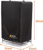 Perfitel bird cage cover with front flap open for ventilation