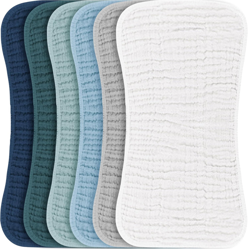 Konssy muslin baby burp cloths set front view