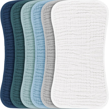 Konssy muslin baby burp cloths set front view