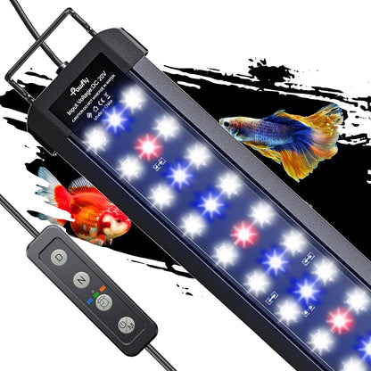 Pawfly 11W Aquarium LED Light for 12 to 18 Inch Fish Tanks Extendable Fish Tank Light with Full Spectrum Brilliant White Blue Red Lights with Daytime & Night Modes and Adjustable Brightness - Image 14
