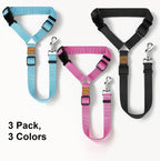 Close up of CuoiArte dog seat belt zinc alloy swivel snap and buckle.