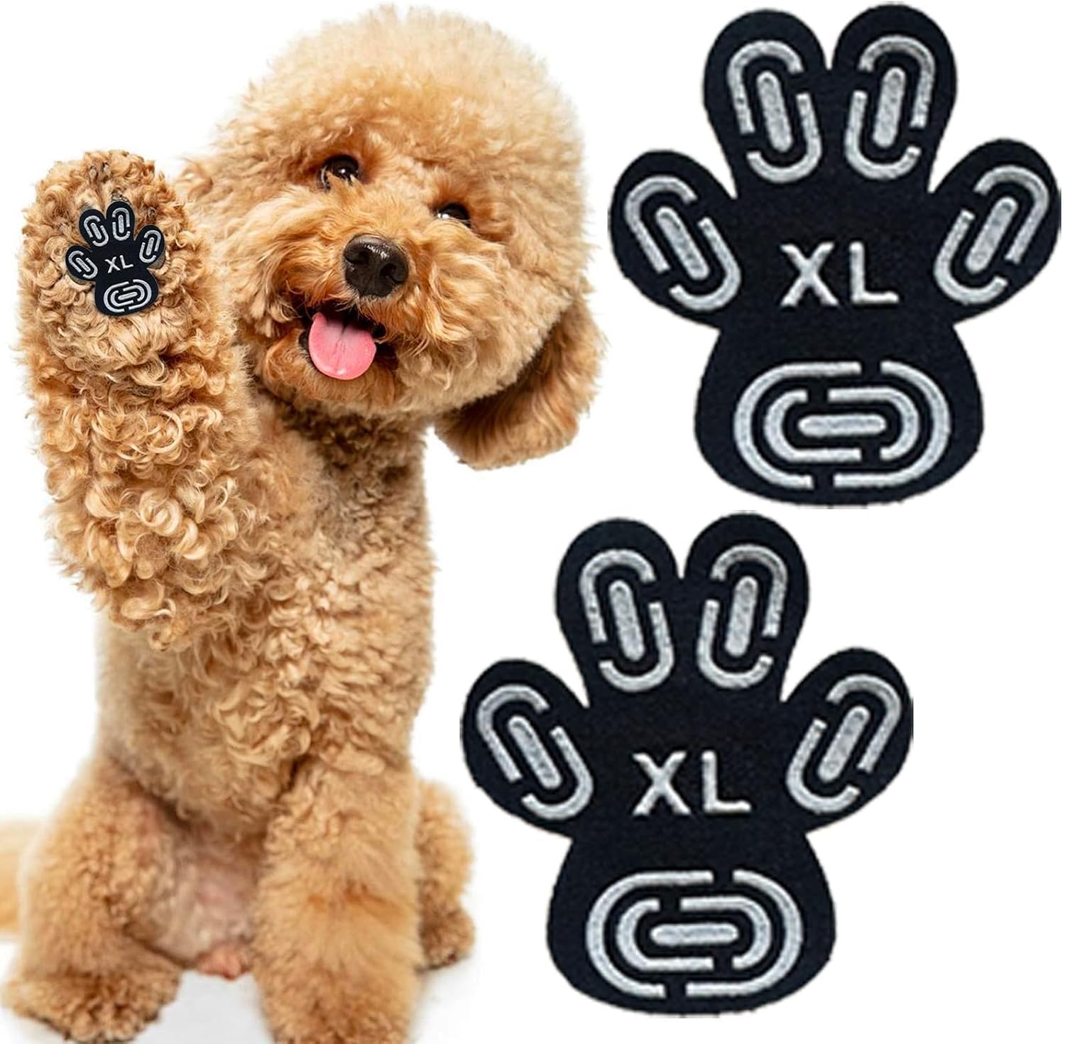 Instructions for applying Innerzen dog paw pads